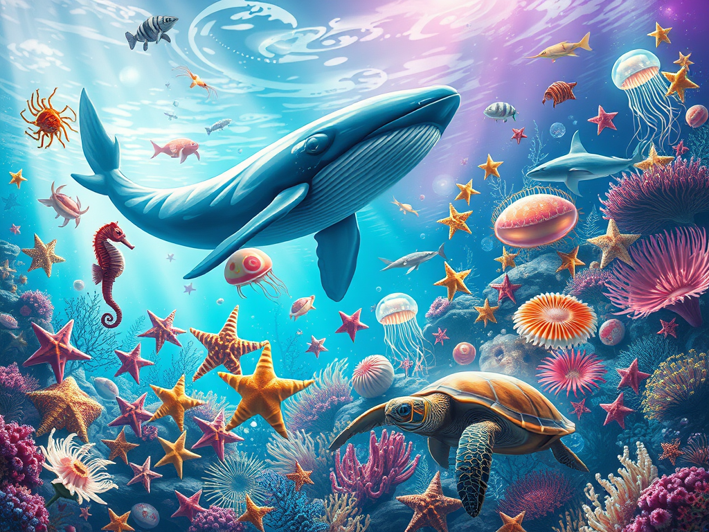 Finde die Meerestiere